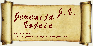 Jeremija Vojčić vizit kartica